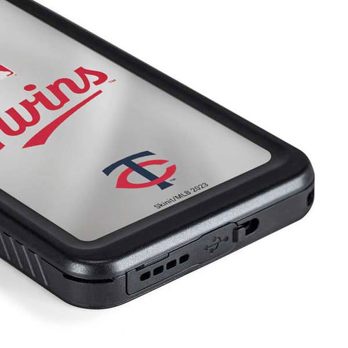 MLB Minnesota Twins Home Jersey Galaxy S23 Plus Waterproof Case