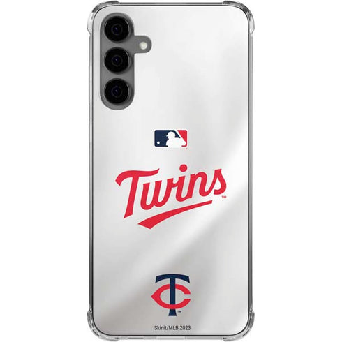 MLB Minnesota Twins Home Jersey Galaxy S24 Plus Clear Case
