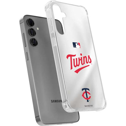 MLB Minnesota Twins Home Jersey Galaxy S24 Plus Clear Case