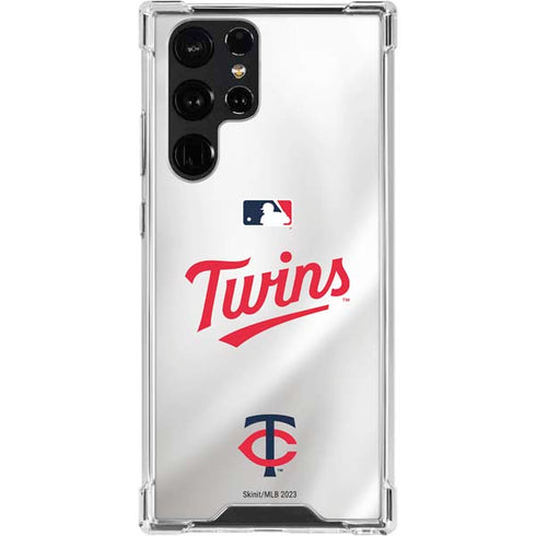MLB Minnesota Twins Home Jersey Galaxy S24 Ultra Clear Case