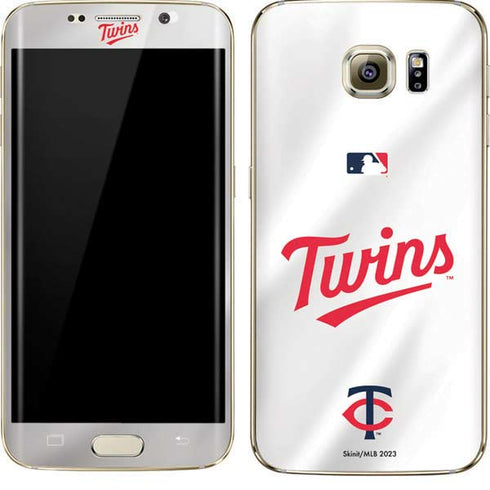 MLB Minnesota Twins Home Jersey Galaxy S7 Edge Skin