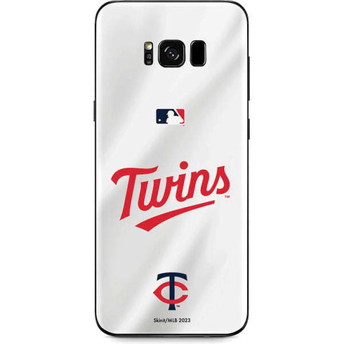 MLB Minnesota Twins Home Jersey Galaxy S8 Plus Skin