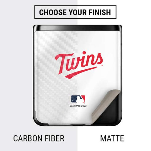 MLB Minnesota Twins Home Jersey Galaxy Z Flip Skin