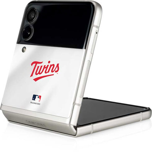 MLB Minnesota Twins Home Jersey Galaxy Z Flip3 5G Skin