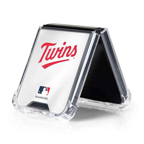 MLB Minnesota Twins Home Jersey Galaxy Z Flip5 5G Clear Case