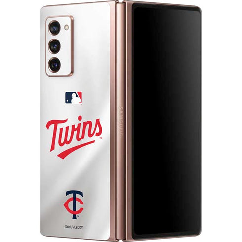 MLB Minnesota Twins Home Jersey Galaxy Z Fold2 5G Skin