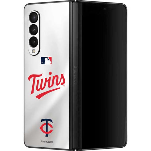MLB Minnesota Twins Home Jersey Galaxy Z Fold3 5G Skin