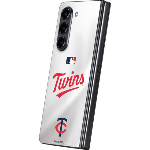 MLB Minnesota Twins Home Jersey Galaxy Z Fold5 5G Skin