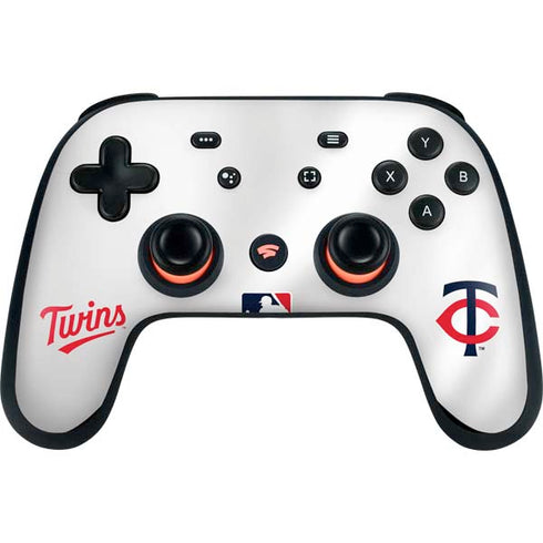 MLB Minnesota Twins Home Jersey Google Stadia Controller Skin