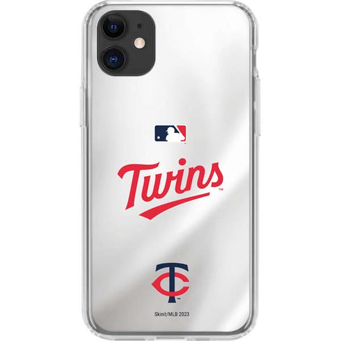 MLB Minnesota Twins Home Jersey iPhone 11 Clear Case