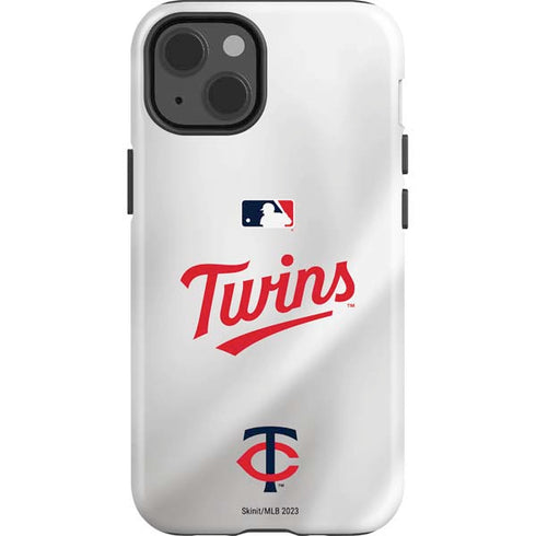 MLB Minnesota Twins Home Jersey iPhone 15 Impact Case
