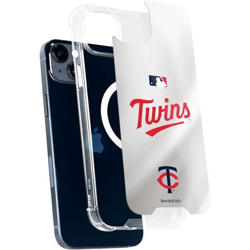 MLB Minnesota Twins Home Jersey iPhone 15 Plus MagSafe Case
