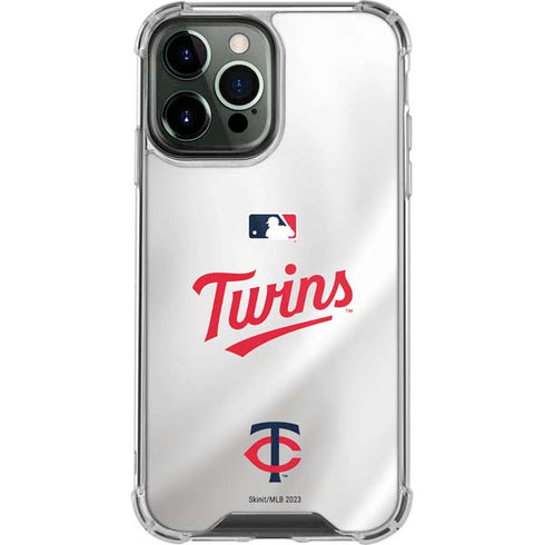 MLB Minnesota Twins Home Jersey iPhone 14 Pro Max Clear Case