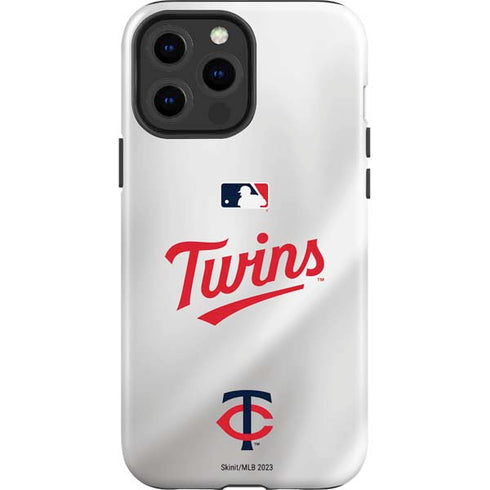 MLB Minnesota Twins Home Jersey iPhone 15 Pro Max Impact Case