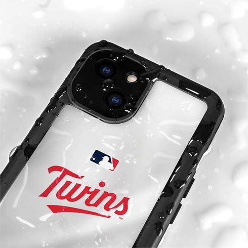 MLB Minnesota Twins Home Jersey iPhone 15 Plus Waterproof Case