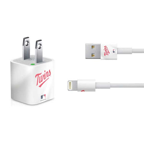 MLB Minnesota Twins Home Jersey iPhone Charger (5W USB) Skin