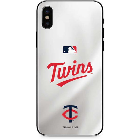 MLB Minnesota Twins Home Jersey iPhone X Skin