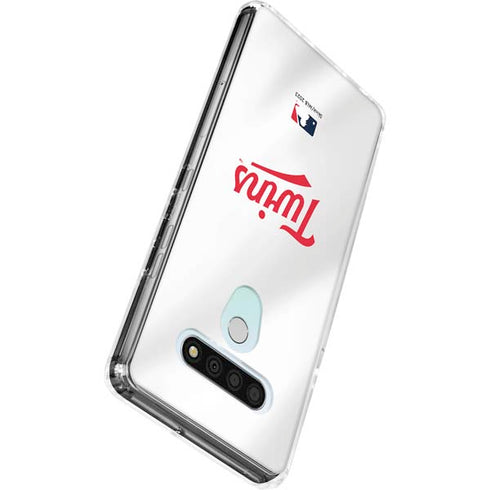 MLB Minnesota Twins Home Jersey LG Stylo 6 Clear Case