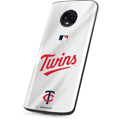 MLB Minnesota Twins Home Jersey Moto G6 Skin