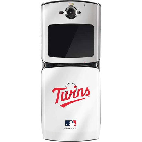 MLB Minnesota Twins Home Jersey Motorola RAZR Skin