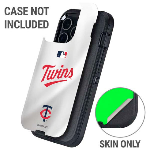 MLB Minnesota Twins Home Jersey Otterbox Defender iPhone Skin