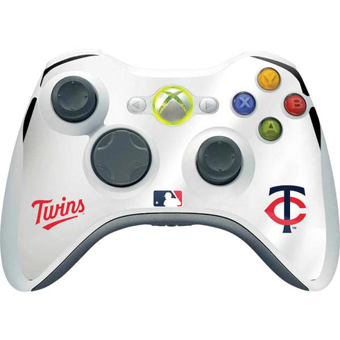 MLB Minnesota Twins Home Jersey Xbox 360 Wireless Controller Skin