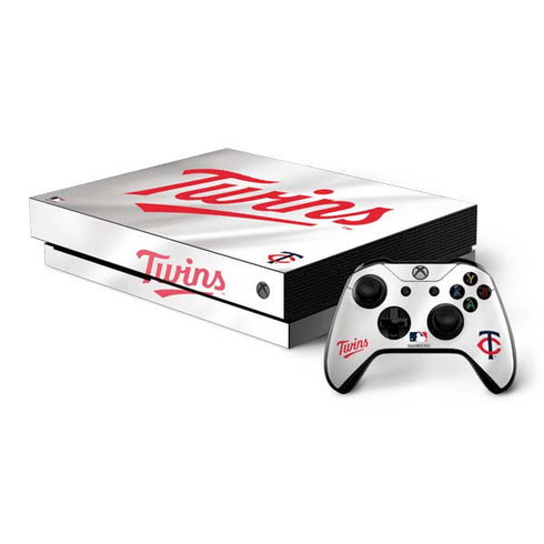MLB Minnesota Twins Home Jersey Xbox One X Bundle Skin