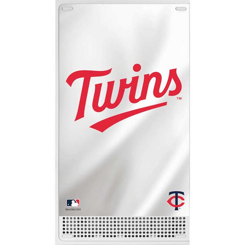 MLB Minnesota Twins Home Jersey Xbox Series S Console Skin