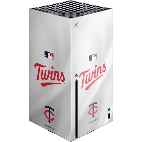 MLB Minnesota Twins Home Jersey Xbox Series X Console Skin