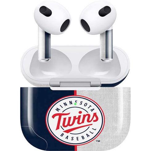MLB Minnesota Twins Split Apple AirPods (3rd Gen 2021) Skin
