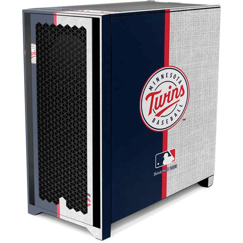 MLB Minnesota Twins Split Corsair 4000D Tempered Glass Mid-Tower ATX Case Skin