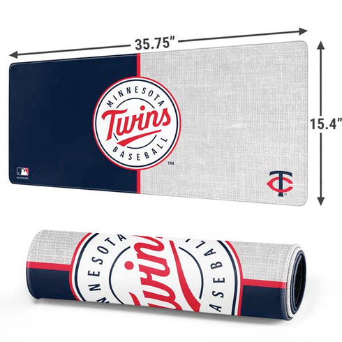 MLB Minnesota Twins Split Gaming Mouse Pad