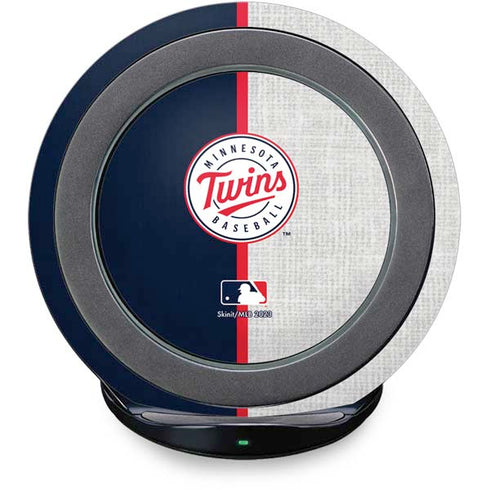 MLB Minnesota Twins Split Fast Charge Wireless Charging Stand Skin