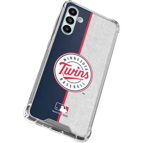 MLB Minnesota Twins Split Galaxy A13 5G Clear Case
