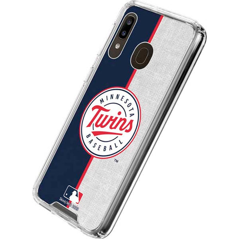 MLB Minnesota Twins Split Galaxy A30 Clear Case