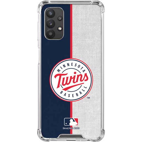 MLB Minnesota Twins Split Galaxy A32 5G Clear Case
