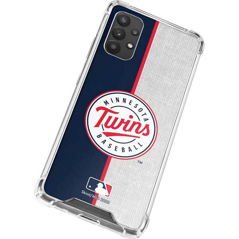 MLB Minnesota Twins Split Galaxy A32 5G Clear Case