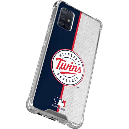 MLB Minnesota Twins Split Galaxy A71 5G Clear Case