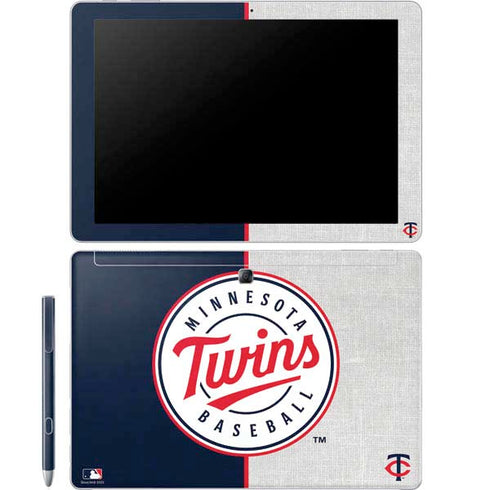 MLB Minnesota Twins Split Galaxy Book 12in Skin