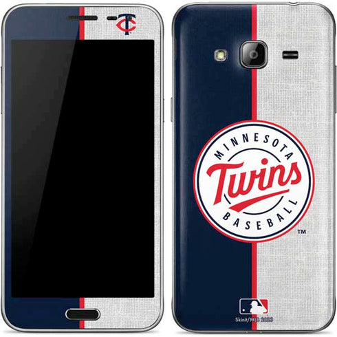 MLB Minnesota Twins Split Galaxy J3 Skin