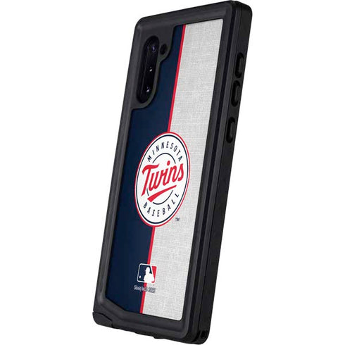 MLB Minnesota Twins Split Galaxy Note 10 Waterproof Case