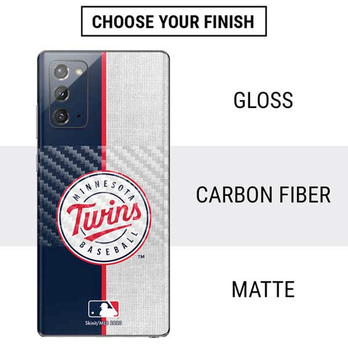 MLB Minnesota Twins Split Galaxy Note20 5G Skin