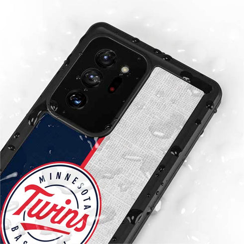 MLB Minnesota Twins Split Galaxy Note20 Ultra 5G Waterproof Case