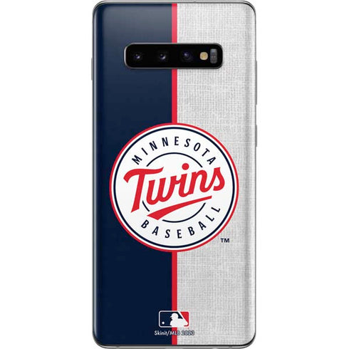 MLB Minnesota Twins Split Galaxy S10 Plus Skin