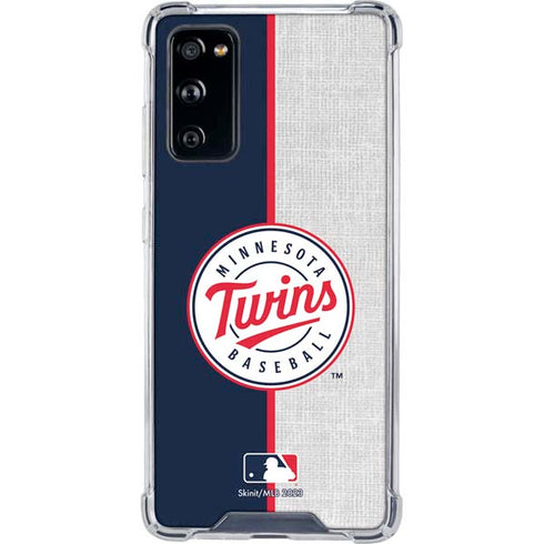MLB Minnesota Twins Split Galaxy S20 FE Clear Case