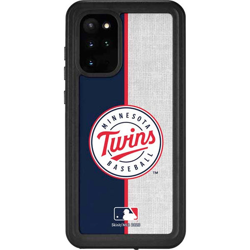 MLB Minnesota Twins Split Galaxy S20 Plus Waterproof Case