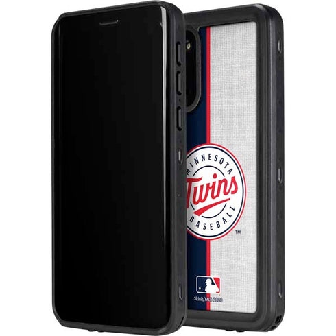 MLB Minnesota Twins Split Galaxy S20 Plus Waterproof Case