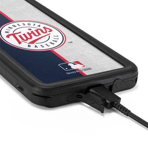 MLB Minnesota Twins Split Galaxy S20 Plus Waterproof Case