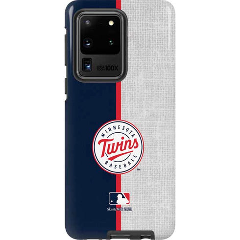 MLB Minnesota Twins Split Galaxy S20 Ultra 5G Pro Case