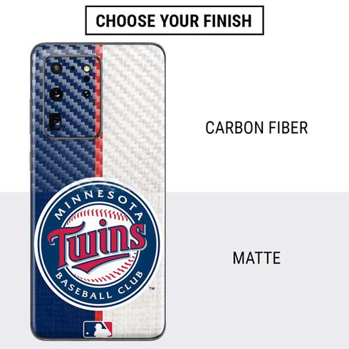 MLB Minnesota Twins Split Galaxy S20 Ultra 5G Skin
